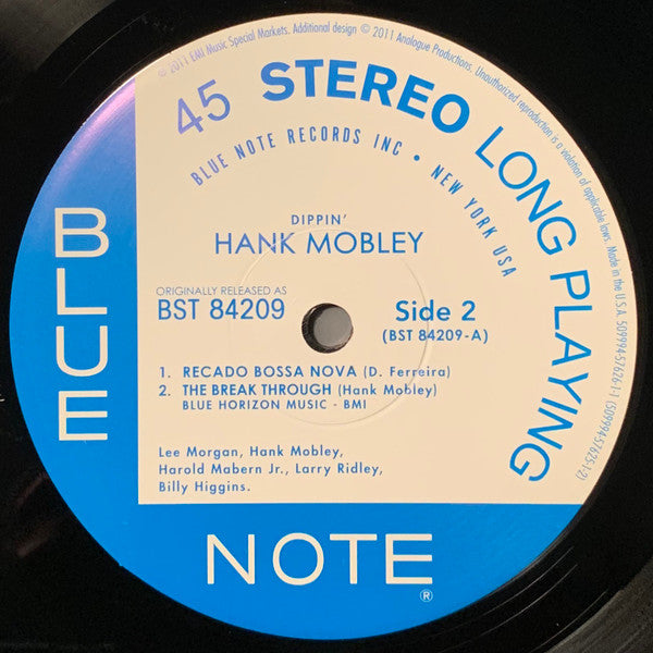 Hank Mobley : Dippin' (2x12", Album, Ltd, Num, RE, 180)