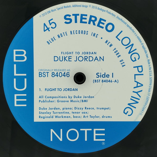 Duke Jordan : Flight To Jordan (2x12", Album, Ltd, Num, RE, 180)