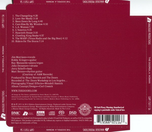 The Doors : L.A. Woman (SACD, Hybrid, Multichannel, Album, RE, RM)
