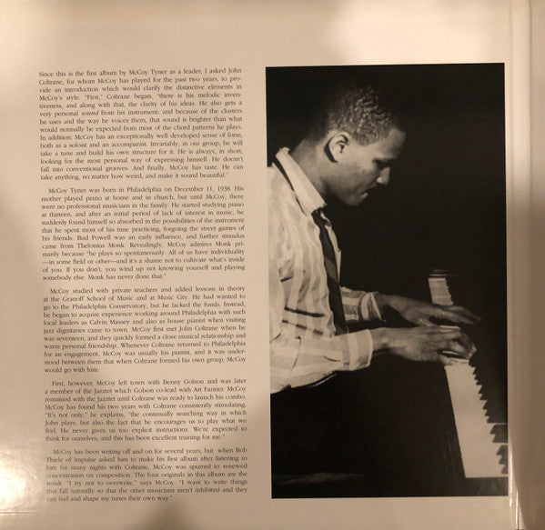 McCoy Tyner Trio : Inception (2x12", Album, Ltd, RE, RM, 180)