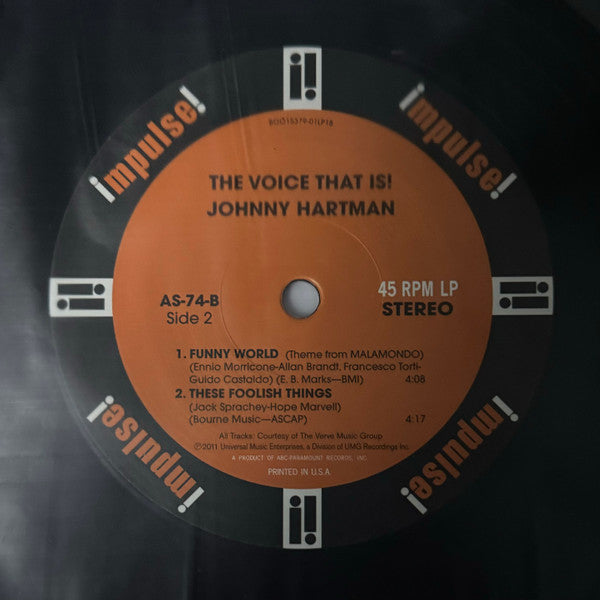 Johnny Hartman : The Voice That Is! (2xLP, Album, Ltd, RE, RM, 180)