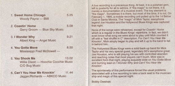 Mick Taylor : Coastin' Home (CD, Album)