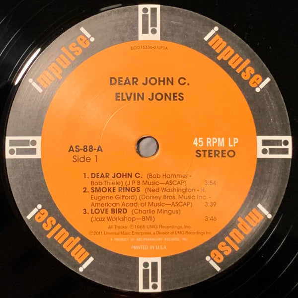 Elvin Jones : Dear John C. (2xLP, Ltd, RE, RM, Gat)