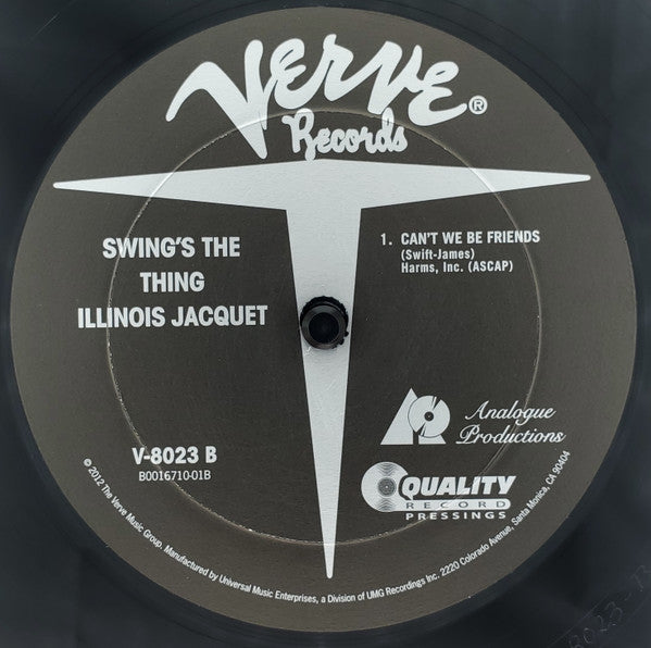 Illinois Jacquet : Swing's The Thing (2x12", Album, Mono, Ltd, RE, RM, 200)