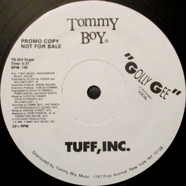 Tuff, Inc. : Golly Gee / We're Tuff (12", Promo)