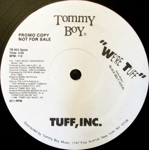 Tuff, Inc. : Golly Gee / We're Tuff (12", Promo)
