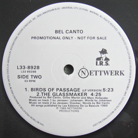 Bel Canto : Birds Of Passage (12", Promo, Glo)