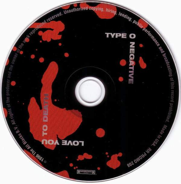 Type O Negative : Love You To Death (CD, Single, Promo)