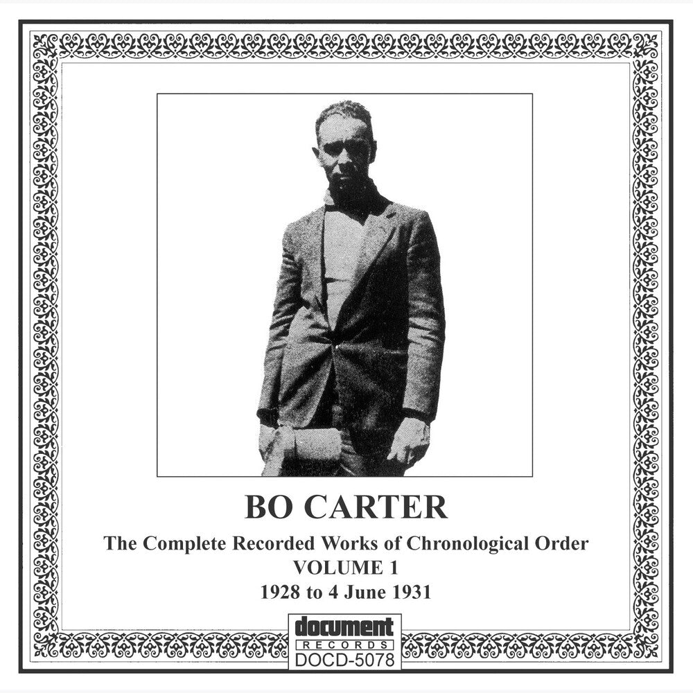 the album cover for Bo Carter - Vol. 1-(1928-31)