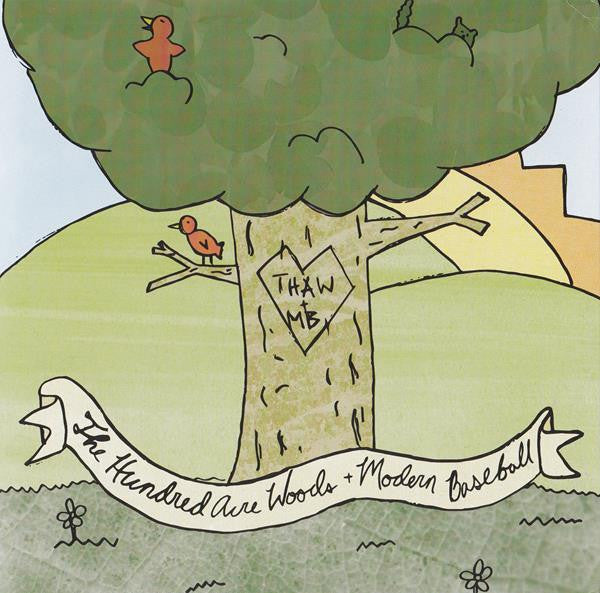 The Hundred Acre Woods + Modern Baseball : The Hundred Acre Woods + Modern Baseball (7", Gre)