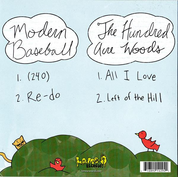 The Hundred Acre Woods + Modern Baseball : The Hundred Acre Woods + Modern Baseball (7", Gre)