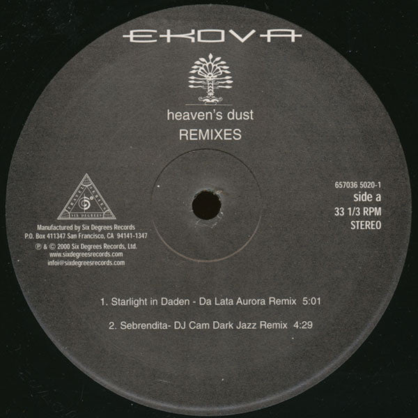 Ekova : Heaven's Dust (Remixes) (12")