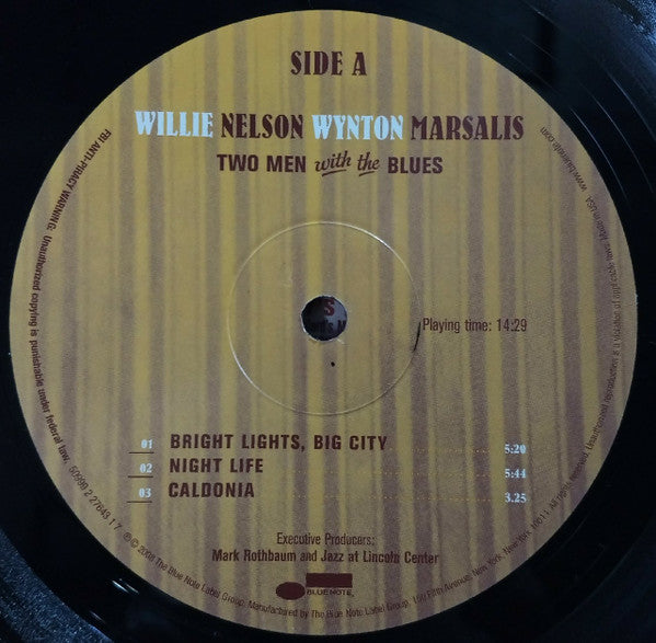 Willie Nelson, Wynton Marsalis : Two Men With The Blues (2xLP, Album)