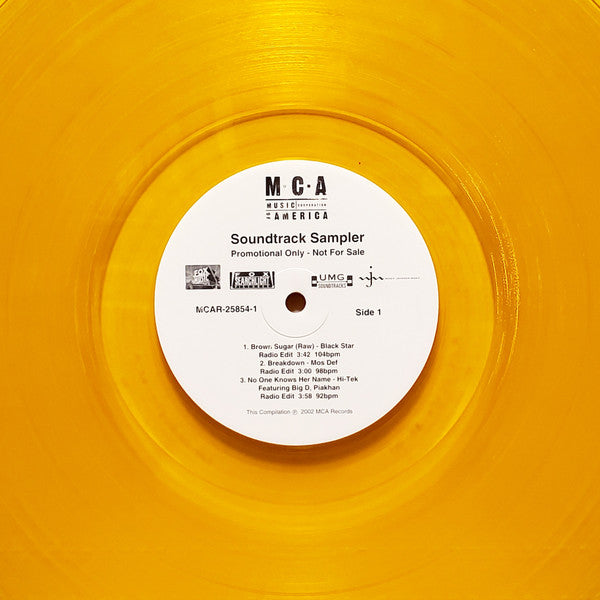 Various : Brown Sugar (Soundtrack Sampler) (12", Promo, Smplr, Gol)