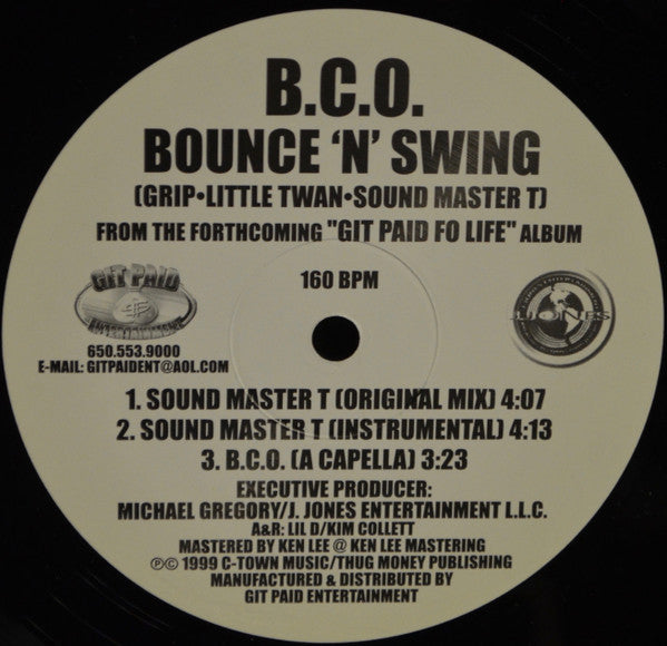B.C.O. : Bounce & Swing (12")