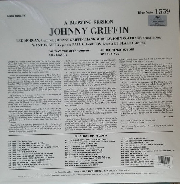 Johnny Griffin : Johnny Griffin, Vol. 2 (2xLP, Album, Mono, Ltd, RE, 180)