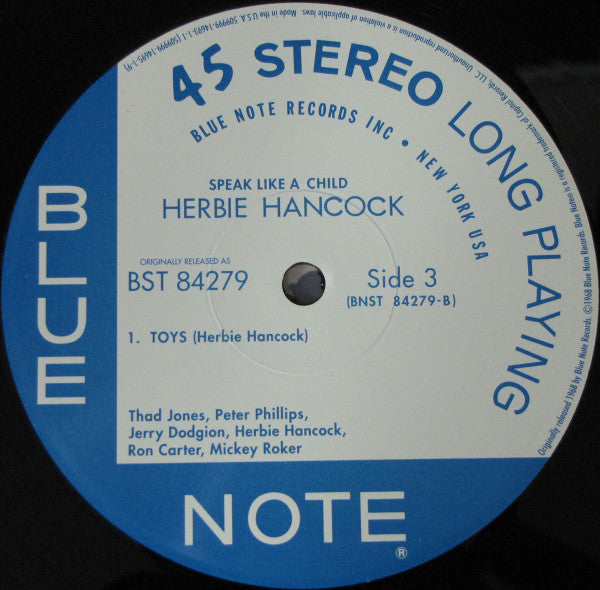 Herbie Hancock : Speak Like A Child (2xLP, Album, Ltd, RE, Gat)