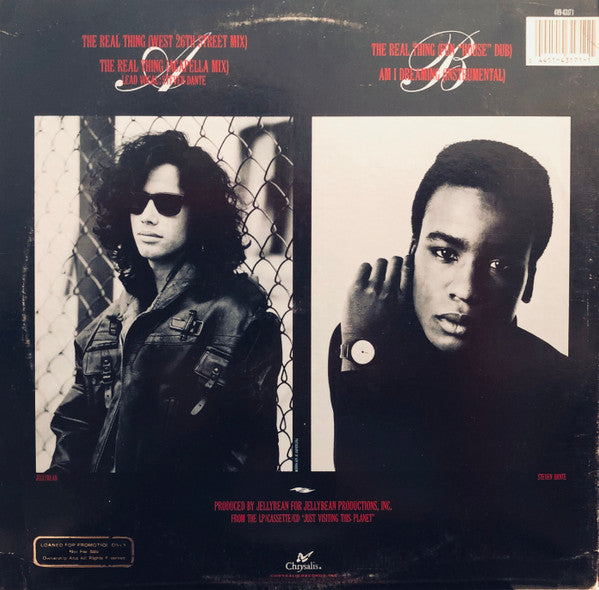 Jellybean* Featuring Steven Dante : The Real Thing (12", Promo)