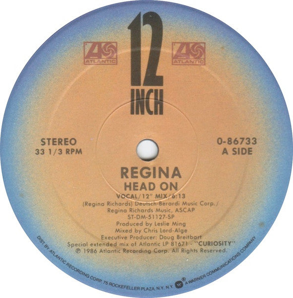 Regina (2) : Head On (12")