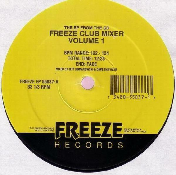 Various : Freeze Club Mixer Volume 1 (12", EP, Mixed)