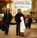 the album cover for Andrianov/Illarionov - Classical Duo: Music for Cello & Guitar