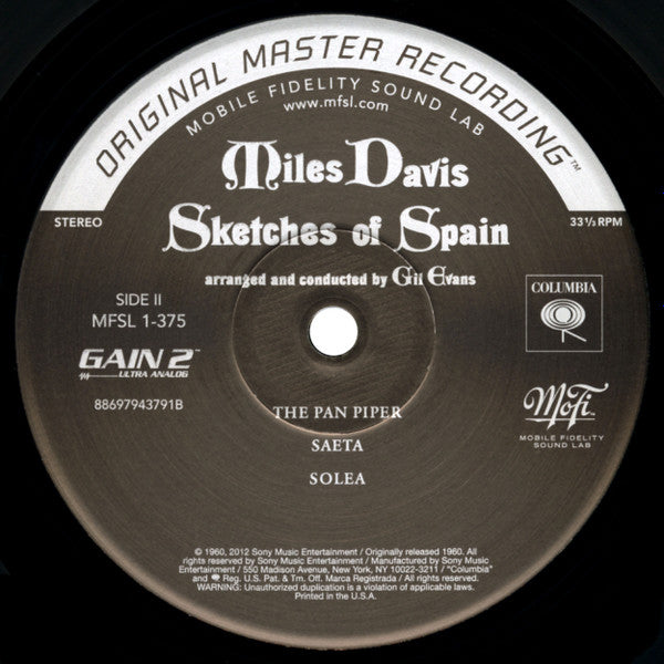 Miles Davis : Sketches Of Spain (LP, Album, Ltd, Num, RE, RM, S/Edition, 180)