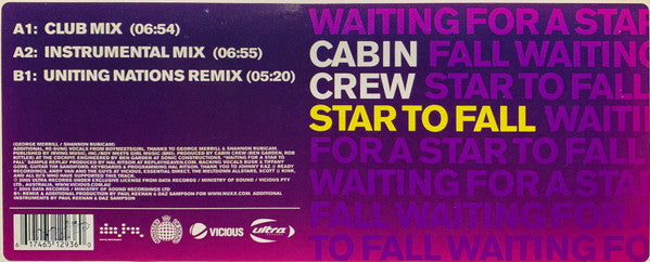 Cabin Crew : Star To Fall (12")