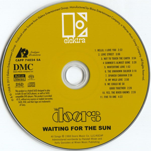 The Doors : Waiting For The Sun (SACD, Hybrid, Multichannel, Album, RE, RM, Sup)