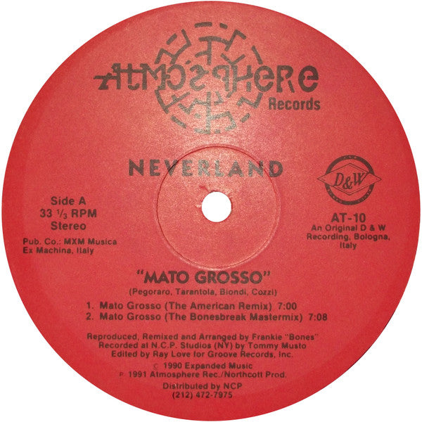 Neverland : Mato Grosso (12")