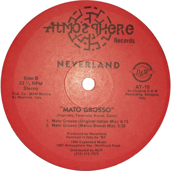 Neverland : Mato Grosso (12")
