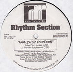 Rhythm Section (4) : Get Up (On Your Feet) (12", Whi)