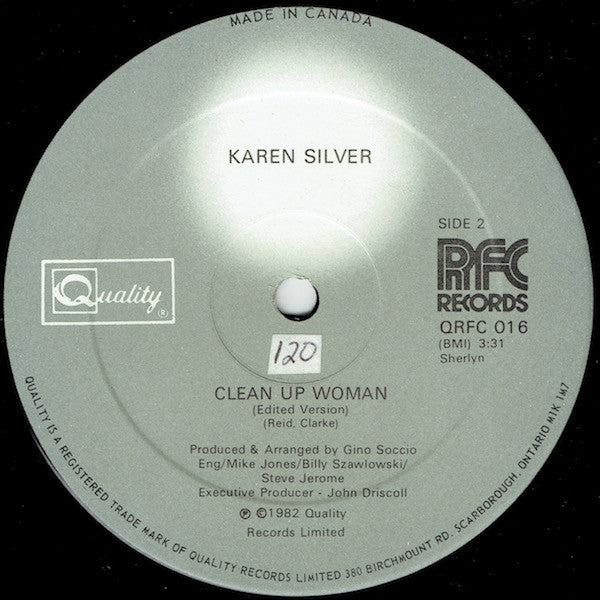 Karen Silver : Clean Up Woman (12")