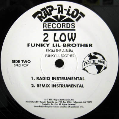 2 Low : Funky Lil Brother (12", Promo)