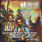 the album cover for Delmark 50 Years Of Jazz & Blues / Various - Delmark-50 Years of Jazz & Blues-Jazz