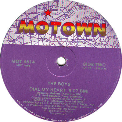 The Boys : Dial My Heart (12", Single)