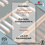 the album cover for G.F. Handel - Organ Concertos 2