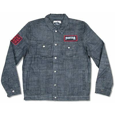 Pantera Vulgar Display Of Power Black Denim Jacket Denim Jacket