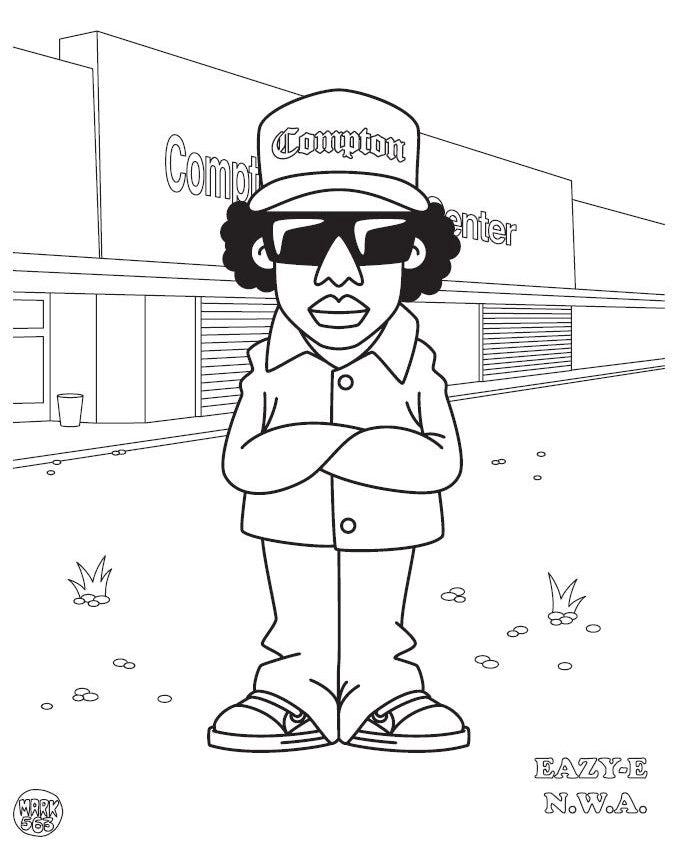 Mark 563- Hip Hop Coloring Book: West Coast Edition (Coloring Book)