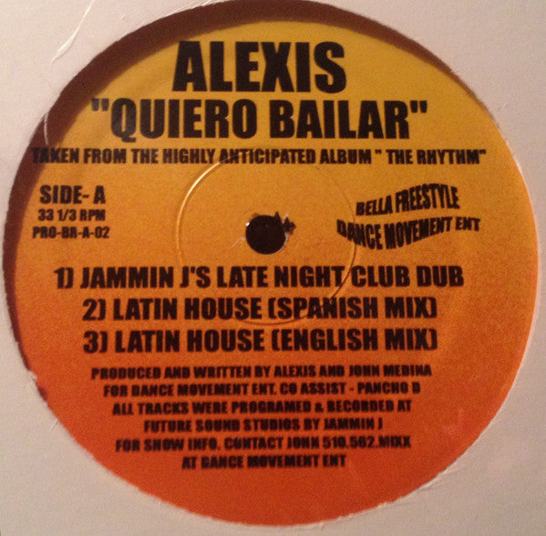 Alexis (11) : Quiero Bailar (12")