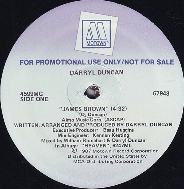 Darryl Duncan : James Brown (12", Promo)
