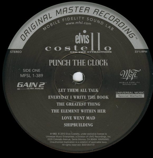 Elvis Costello And The Attractions* : Punch The Clock (LP, Album, Ltd, Num, RE, RM, 180)