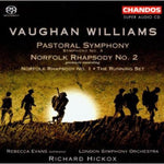 the album cover for R. VAUGHAN WILLIAMS - Symphony 3 / Norfolk Rhapsody 1 & 2