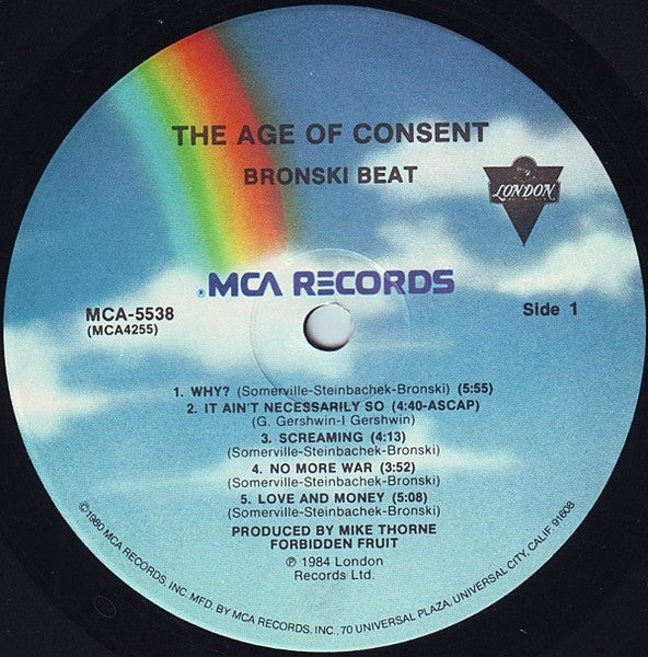 Bronski Beat : The Age Of Consent (LP, Album)