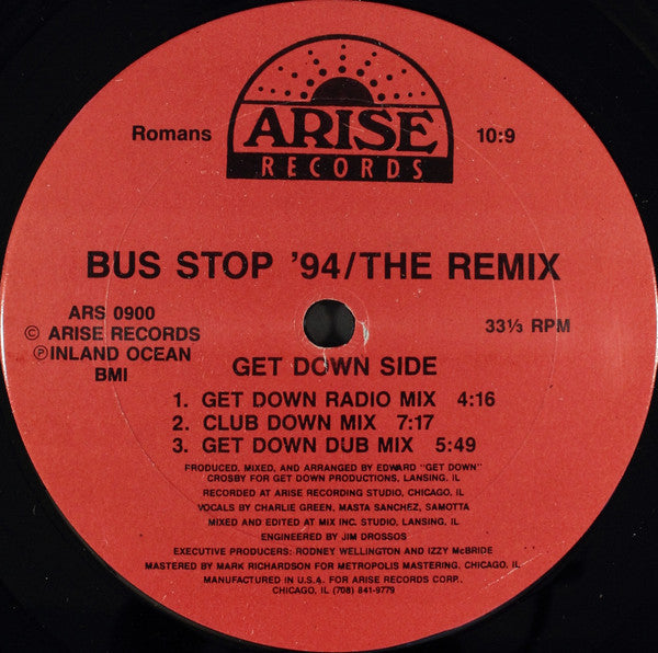 Project 122 : Bus Stop ' 94 / The Remix (12")