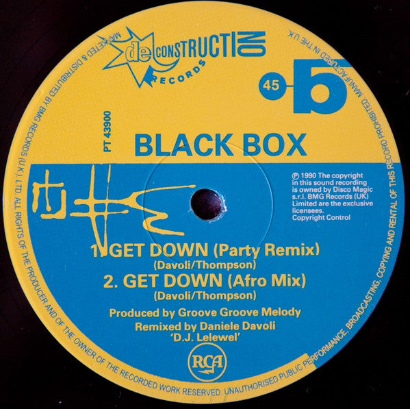 Black Box : Fantasy (Big Band Remix) (12", Single)