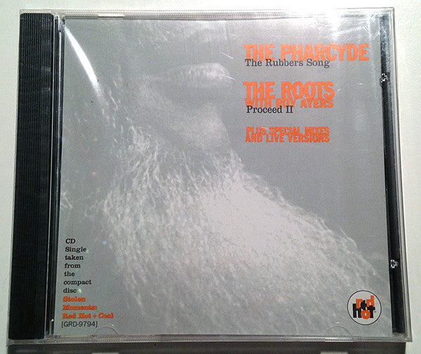 The Pharcyde / The Roots With Roy Ayers : Stolen Moments: Sampler - The Rubbers Song / Proceed II (Plus Special Mixes And Live Versions) (CD, Single, Promo, Smplr)