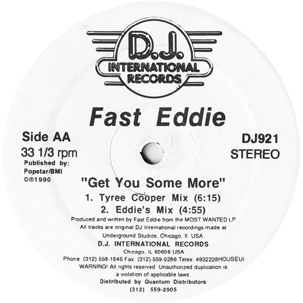 "Fast" Eddie Smith : Let's Do This (12")