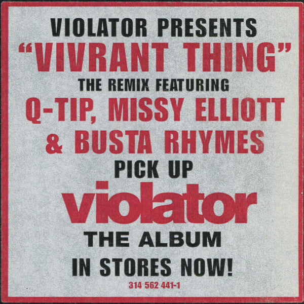 Violator (3) Feat Q-Tip : Vivrant Thing (Remixes) (12", Promo)