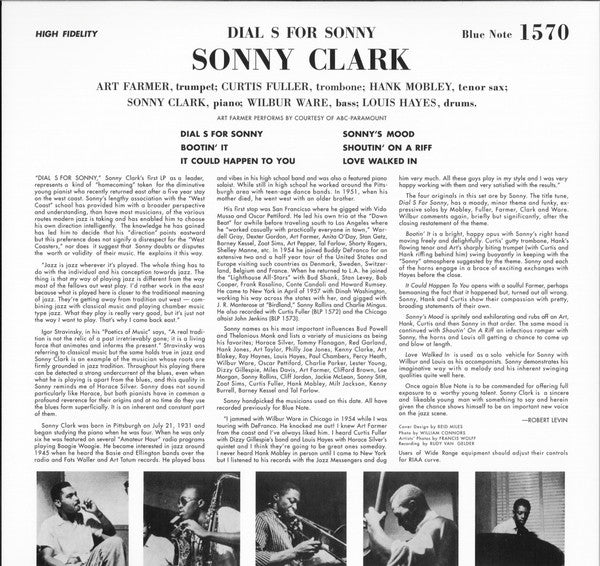 Sonny Clark : Dial "S" For Sonny (2xLP, Album, Mono, Ltd, RE, RM, Gat)