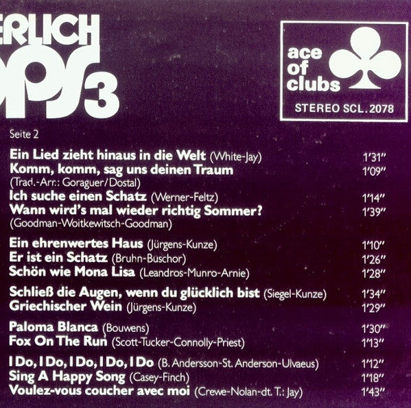 Klaus Wunderlich : Wunderlich Pops 3 (LP)